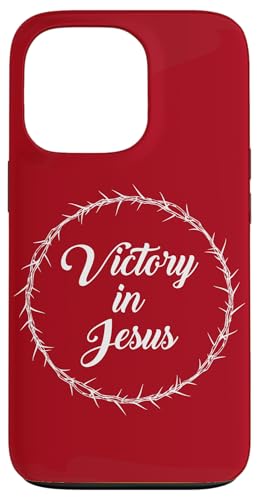 Victory in Jesus ? Passover Easter Crown Thorns Praise Red X}zP[X iPhone 13 Pro p