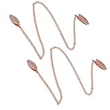 Her Kindness Serviettenketten, 2 Stück 49 cm Lang Serviettenhalter für Um Den Hals, Roségold Servietten Halterung Hals, Edelstahl Servietten Kette Geeignet Abendessen mit Freunden und Familie