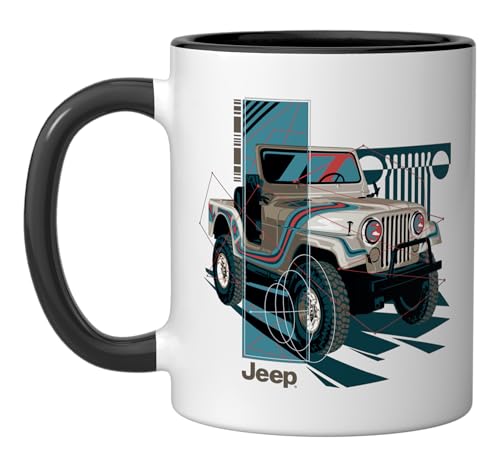 Mug cerámico Jeep Wrangler diseño Painted Angles 11oz miniatura 1