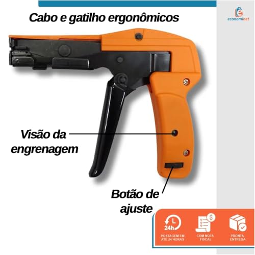 Pistola de Abraçadeira, Ferramenta de Fixação e Corte da Braçadeira Instalar e Cortar Abraçadeiras P