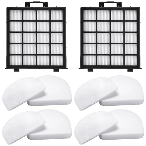 AZ4002 HEPA�t�B���^�[�������i Shark Power Detect�A�b�v���C�g�|���@AZ4000 AZ4002 AZ4000C�p HEPA�t�B���^�[2�� �t�H�[��&�t�F���g�t�B���^�[4��