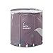 Vasca da Bagno Pieghevole Baby Pieghevole Benna da Bagno Benna Portatile Vasca da Bagno Home Spa Bagno Bagno Universale Benna da Bagno PVC Vasca da Bagno per Adulti (Color : Purple Gray)