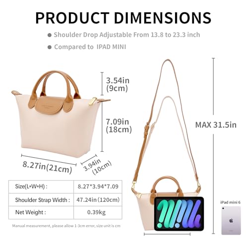 Crossbody Bag for Women,Adjustable shoulder strap,Lightweight waterproof tote handle Purse for travel, work and daily use2