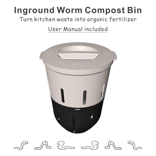 Composteur enterré pour ferme 12,5 L compact et discret pour pelouse - 6