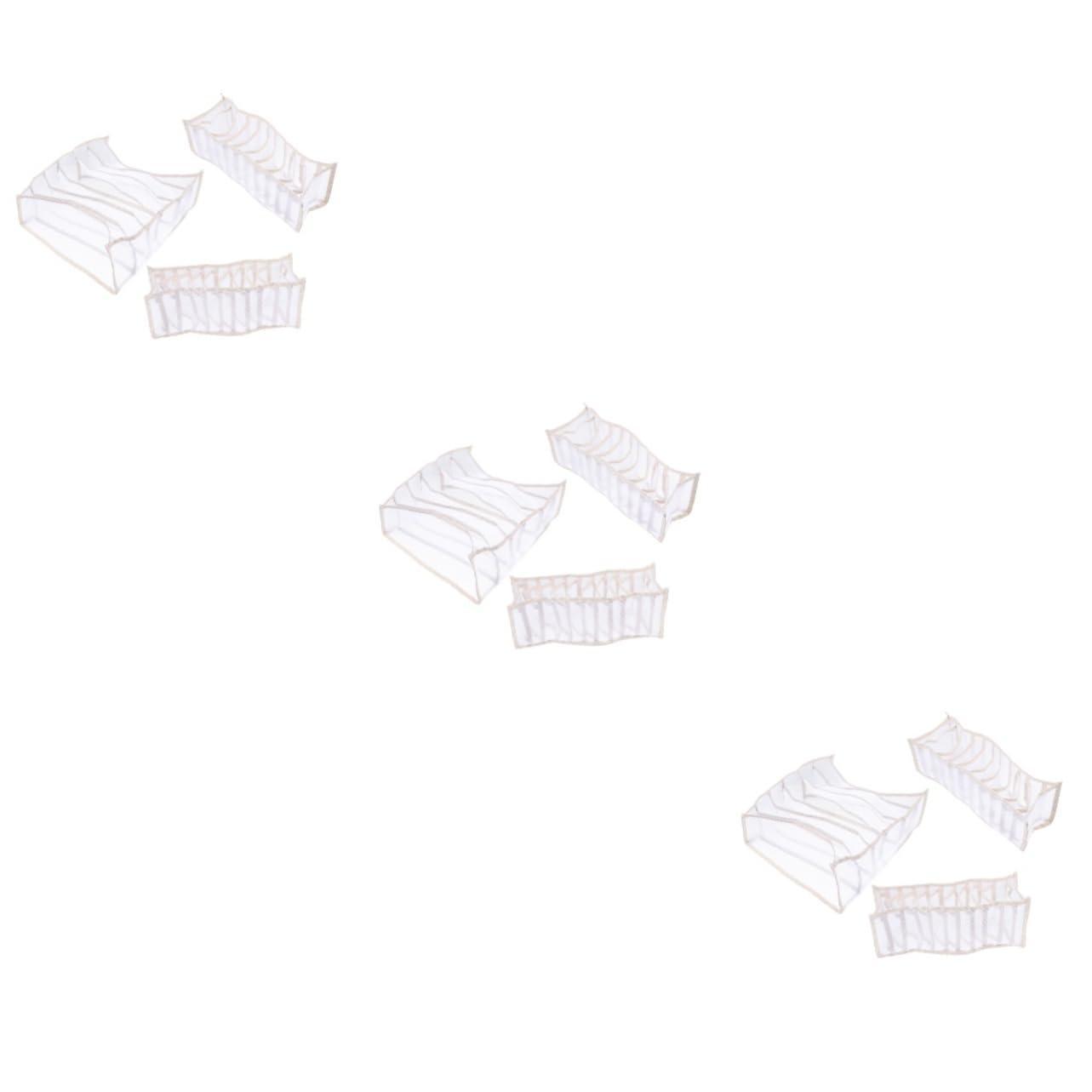 MAGICLULU 9piezas Organizador De Ropa Interior Compartimentos Para Calcetines Bragas y Sujetadores Caja De Almacenamiento Para Armarios