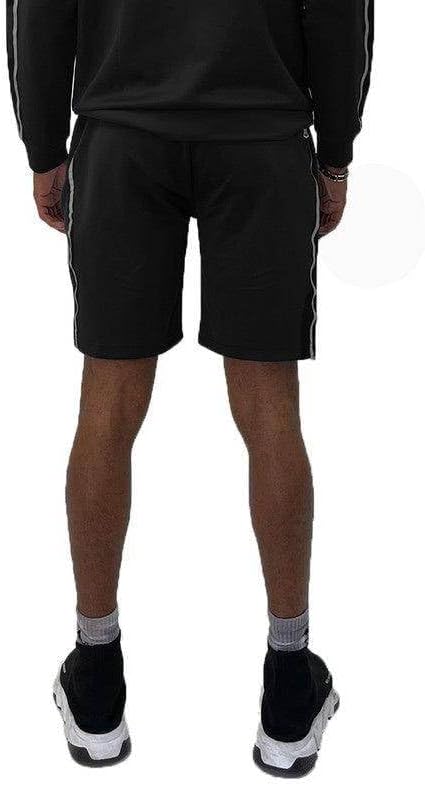 Casual Black Stripe Shorts by VacationGrabs