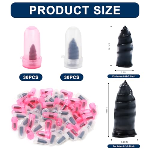Image of 30 Pcs Tire Repair Rubber Nail, Tire Repair Nail Tire Repair Rubber Screws Fast Tool Self-Service Tire Repair Nail Vacuum Tire Repair Rubber Nail, Suitable for Car Motorcycle Jeep Tire Puncture Repair