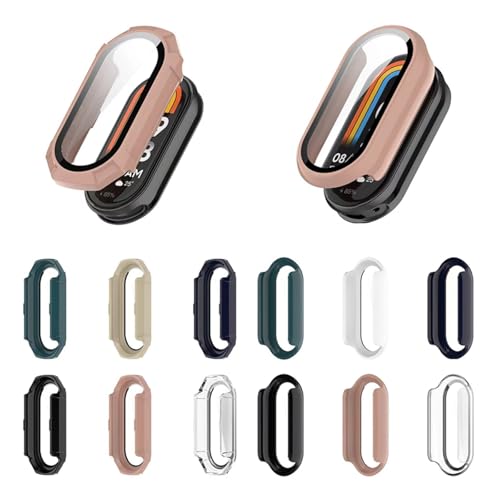 Funda Xiaomi Mi Band 9 GUMMMY con cristal templado PC antiarañazos 2