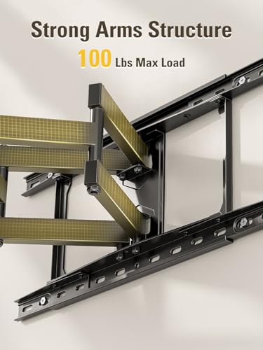 Image of Mounting Dream TV Wall Mounts Bracket for Most 42-84 Inch TVs, UL Listed Premium TV Mount Full Motion with Articulating Arms, Max VESA 600x400mm and 100LBS, Fits 16 inch, 18 inch, 24 inch Studs, MD2296-24K