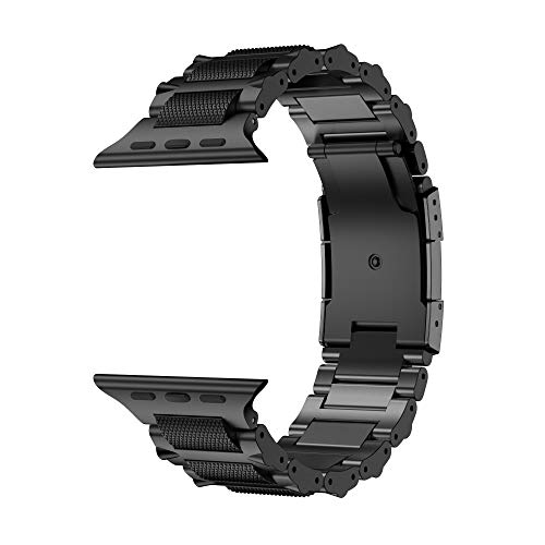 HQEUZ Titanium Bracelet Compatible with Apple Watch Strap 49 mm 46 mm 45 mm 44 mm 42 mm Replacement Strap Adjustable Metal Bracelet Compatible with iWatch Ultra Series 10 9 8 7 6 5 4 3 SE - Image 2