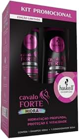 Kit Shampoo 500ml + Condicionador 300ml Haskell Hidra Cavalo Forte