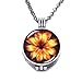Produktbild Ätherisches Öl Diffusor Halsketteblume Druckknopf Halskette Parfüm Aroma Ätherisches Öl Diffusor Charme Glas Charms Pads Kette Halskette