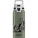 SIGG WMB One Mountain Lion Kinder Trinkflasche (0.6 L), schadstofffreie und auslaufsichere Kinderflasche, federleichte Wasserflasche aus Aluminium, Grün