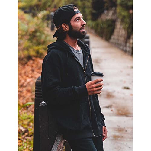 100% Organic Cotton Men's Zip Up Hoodie - Fair Trade Certified Zipper Hoodie for Men2