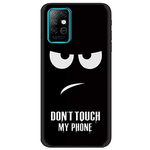 Case for Infinix Note 8,YZKJ Flexible Shock-Absorption Light but Durable Soft Gel Black TPU Silicone Protection Case Cover for Infinix Note 8 (6.95