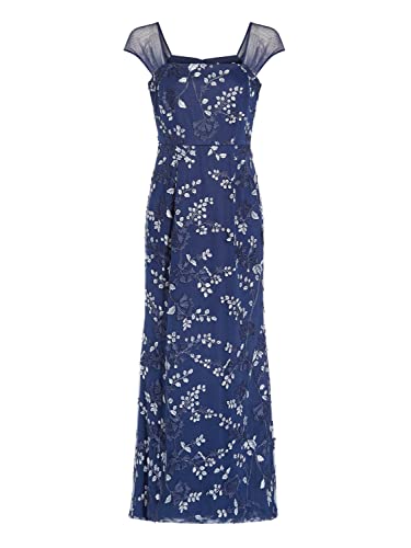 Image of Adrianna Papell Women's 3D Embroidery Mermaid Gown