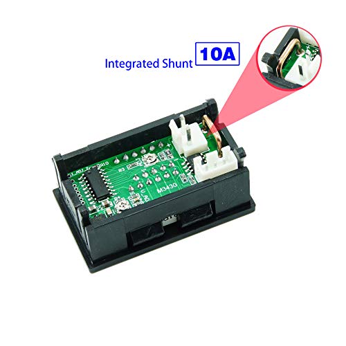 Diymore 1_0301535 5Pcs 0.28 Inch Digital Voltmeter Ammeter Dc 100V 10A Amp Voltage Current Volt Amp Meter Tester 3 Bits Dual Led Display Panel thumb #4