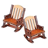 Décoration multifonctionnelle : idéale comme meuble miniature ou accessoire de photographie, elle rehausse l’ambiance et l’attrait artistique de tout espace. mobilier de maison de poupée victorien, fauteuil à bascule grenouille décoratif à poser