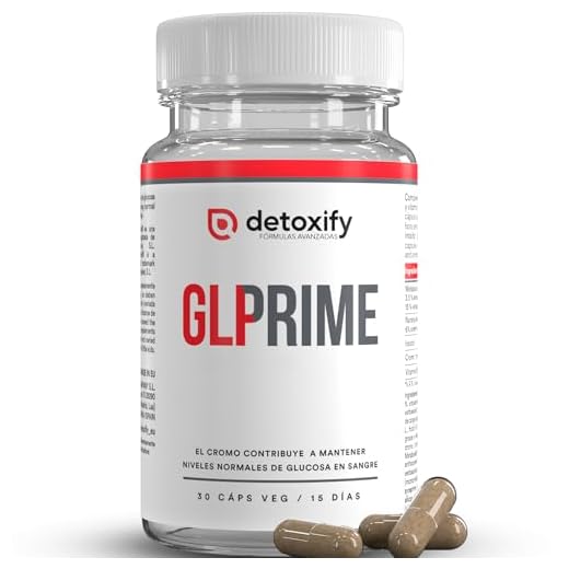 Detoxify GLPrime | Alternativa Natural a Análogo de GLP1 para Adelgazar Rápido y Efectivo | Mejor que Berberina | Quemagrasas Potente con Estudios Clínicos | 30 Cápsulas | 15 Días | Hombre y Mujer