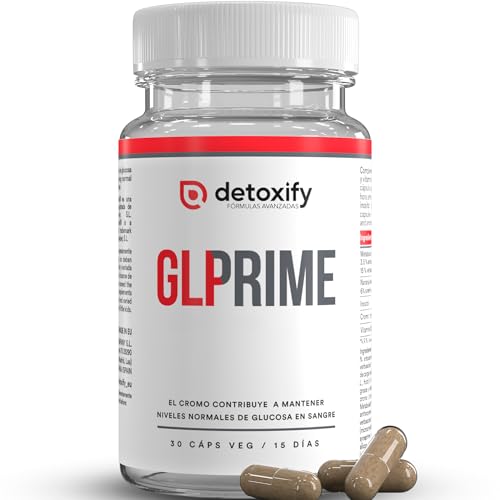 Detoxify GLPrime | Supresor de Apetito | Adelgazar Rápido y Efectivo | Mejor que Berberina | Fórmula Potente con Estudios Clínicos | 30 Cápsulas | Hombre y Mujer