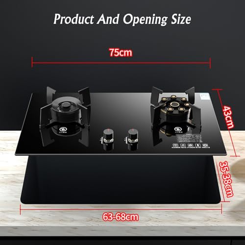 Estufa a gas 2 puestos empotrable 43 cm ancho 75 cm profundidad 115V miniatura 6