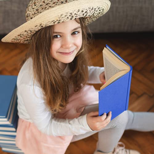 Kicnic Blue Book Covers 3 Pack, 6"X9" Stretchable Book Sox Suitable For Most Hardcover Books, Up To 8.5”X9.5” Durable And Washable, Reusable Protective Cover For Textbooks #TOP6