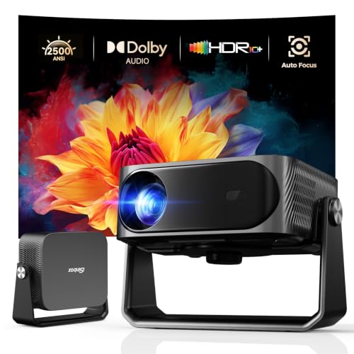 iSinbox 4K Outdoor Projector with WiFi and Bluetooth,2500 ANSI/Auto Focus & Keystone/Dolby Audio, Compatible with YouTube/PrimeVideo, Smart Projector for Bedroom/Home Theater with HDR10+