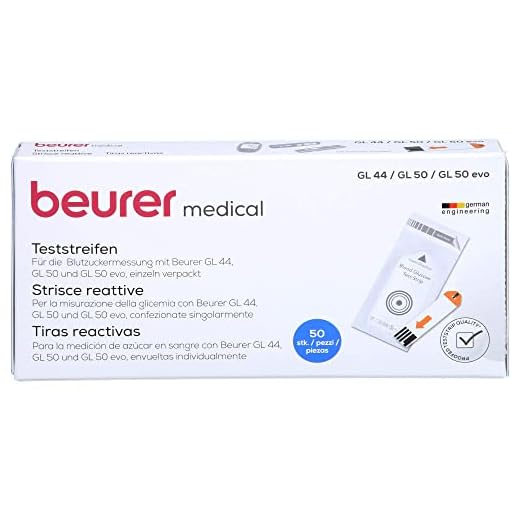 BEURER GL44/GL50 Blutzucker-Teststreifen Folie 50 St