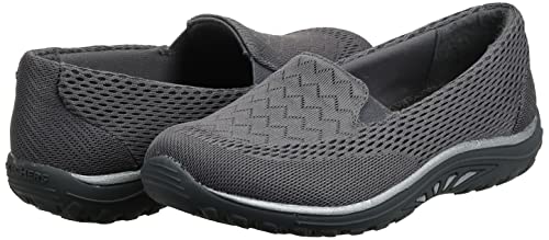Skechers Womens Reggae Fest - Willows Flat, Charcoal Mesh, 11 Us #TOP6