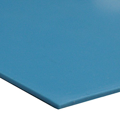 Silicone Sheet, 60A Durometer, No Backing, 0.062" Thick, 36" Width, 300" Length, Blue