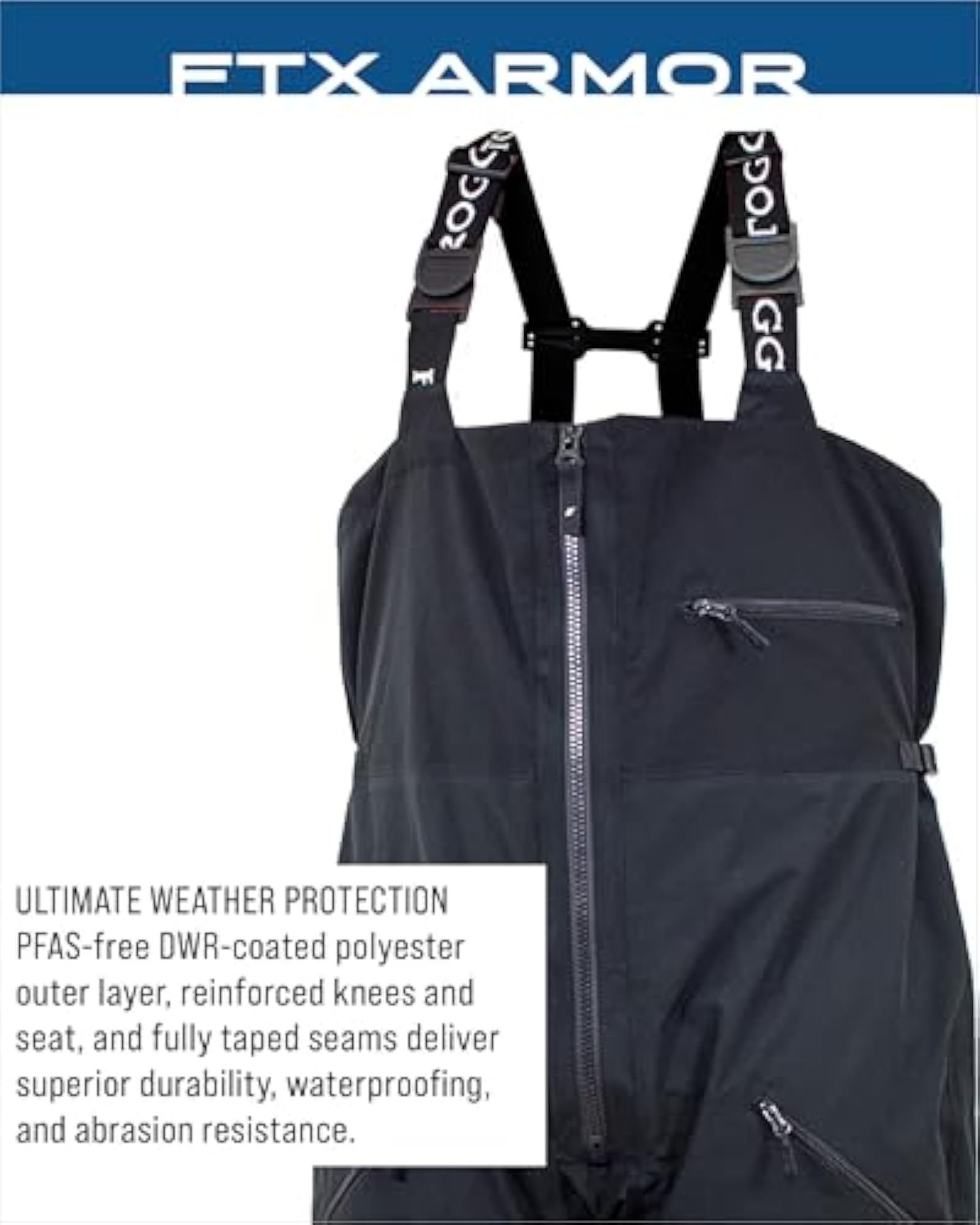Men's FTX Armor Premium Waterproof Rain, Fishing Bibs