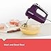 Black+Decker Helix Performance Premium Hand, 5-Speed Mixer, Purple