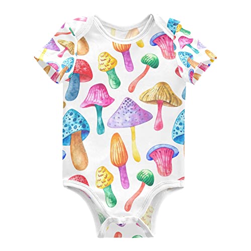 Image of vvfelixl Baby Bodysuits Short Sleeve Cotton Baby Clothes For Boys Funny Baby Suits For Girls 0-24 Months