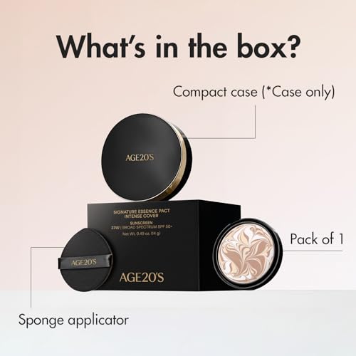 Image of AGE20'S Signature Essence Pact SPF 50+ | Pack of 1 | 29 Caramel | Cream Foundation, Dewy Finish, Natural Coverage | Korean Cushion Foundation