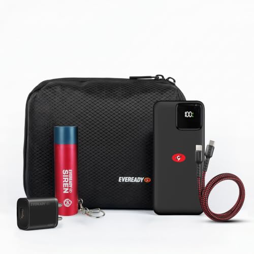 Image of Eveready EDC Kit Bag 10000mAh Power Bank, Perfect for Rakhi Gift