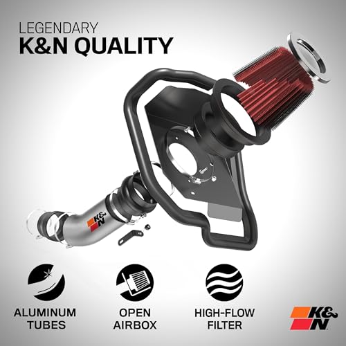 Image of K&N Cold Air Intake System: High-Flow Air Filter, Increase Performance & Towing: Compatible with 1999-2004 Toyota: 4Runner, Tacoma, 77-9015KP
