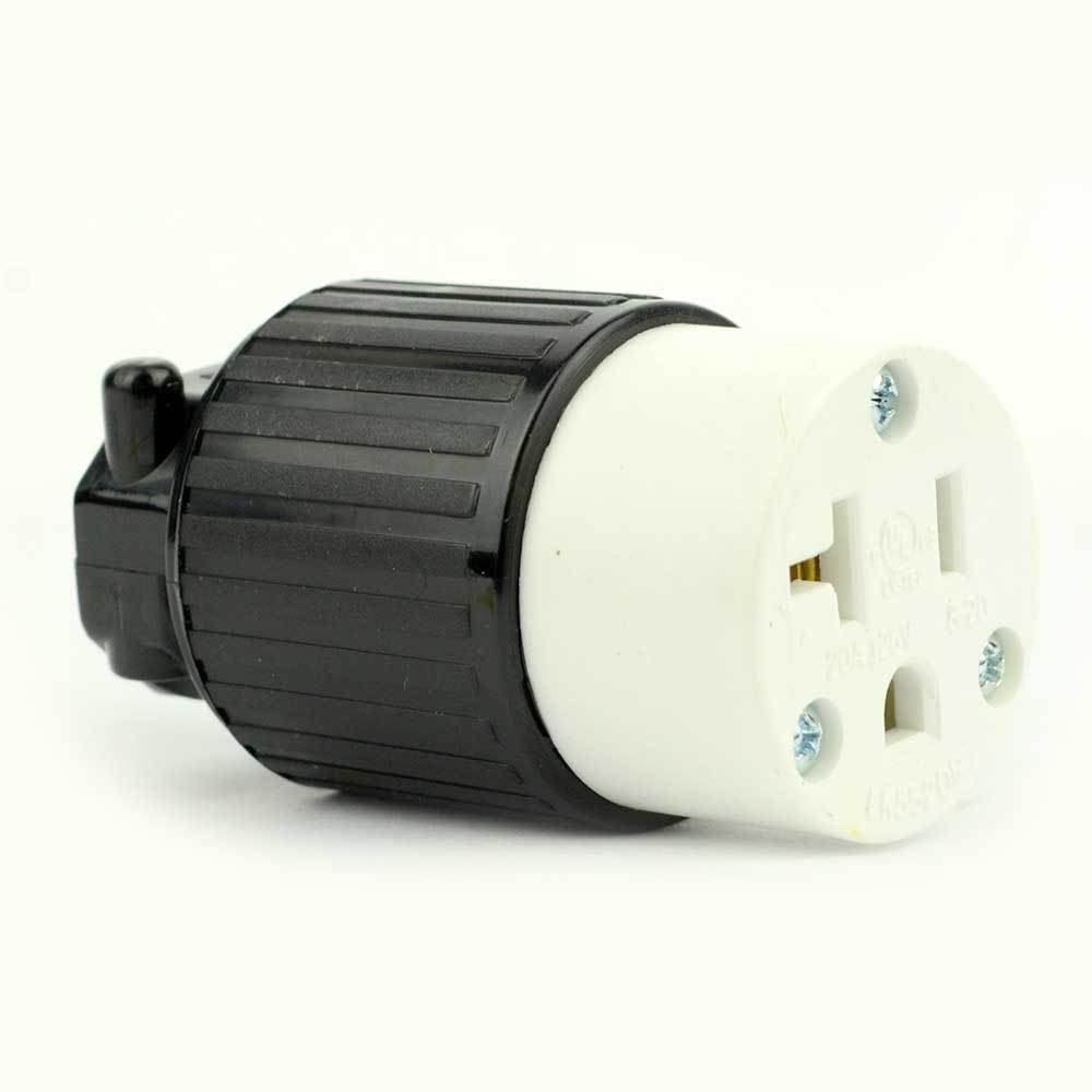 for Side Ways Electric Receptacle 3 Wire, 20 Amps, 125V, for NEMA 5-20R Female Plug