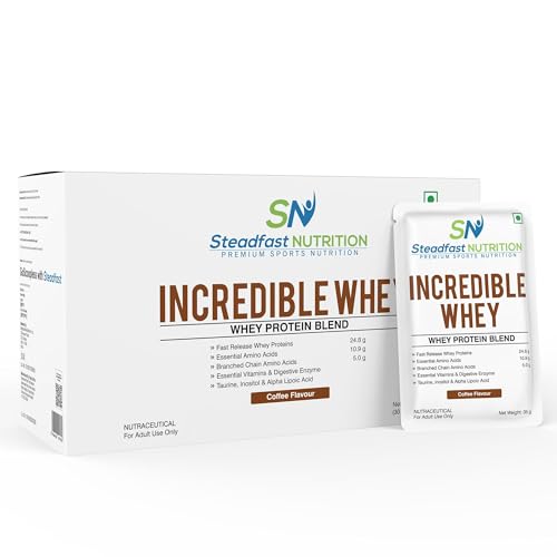 Steadfast Nutrition Incredible Whey Protein, Coffee,