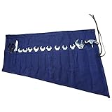 Large Wrench Roll, Heavy Duty Waxed Canvas Tool Roll Pouch,Multi-Purpose Small Hand Tools Organizer Holder, Waterproof Tool Pouches For Handymen Plumber Craftsmen DIY Fun Enthusiast