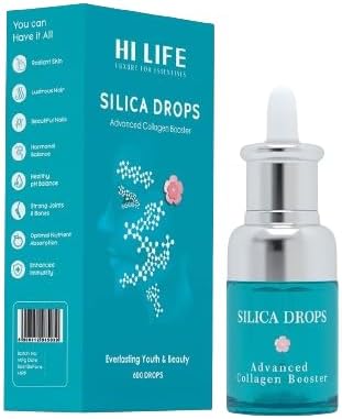 Hi Life Silica 600 Drops – Advanced Collagen Booster for Men & Women | Supports Glowing Skin, Lustrous Hair, Strong Nails, Immune System & Joints | Maximum Absorption & Anti-Ageing Support