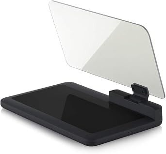 Car GPS Mobile Head Up Display Holder with HD Image Reflection for HUD, Smartphone, iPhone, Samsung, Car Navigation Up to 6 Inches