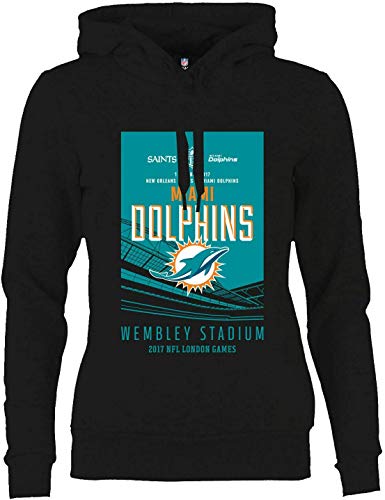 NFL Miami Dolphins London Games 2017 - Sudadera con capucha para mujer,...