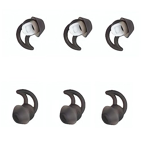 CYADCI �C���[�o�b�h�`�b�v ���^ 3�g �\�t�g�ŉ��K�ȃV���R���C���z���`�b�v �m�C�Y�A�C�\���[�V�����`�b�v �u���b�N �C���z�������p�`�b�v Bose Qc20 Qc30 IE2 SoundSport IE3 SIE2i�C���z���ɑΉ�