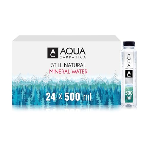 AQUA Carpatica Still Mineral Water, Naturally Alkaline, PET, 24 x 500ml
