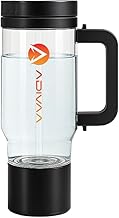 Adivaa HydroSipr 1000 ML Hydrogen Smart Water Bottle Gen 6 – Portable SPE/PEM Electrolysis Antioxidant Bottle with LED Display, USB-C Rechargeable, BPA-Free Tritan – Boost Energy, & Recovery - Black