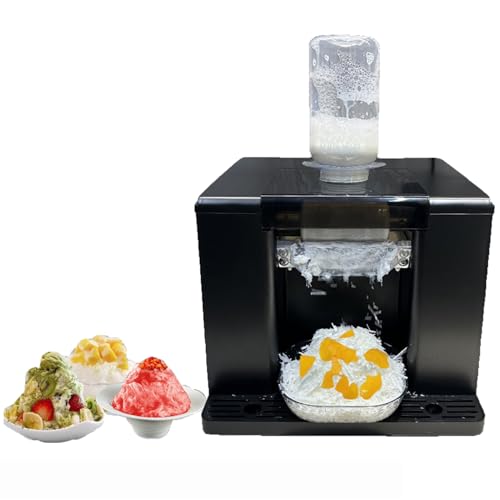 Máquina de hielo en copos para Bingsu y granizados caseros de acero inoxidable