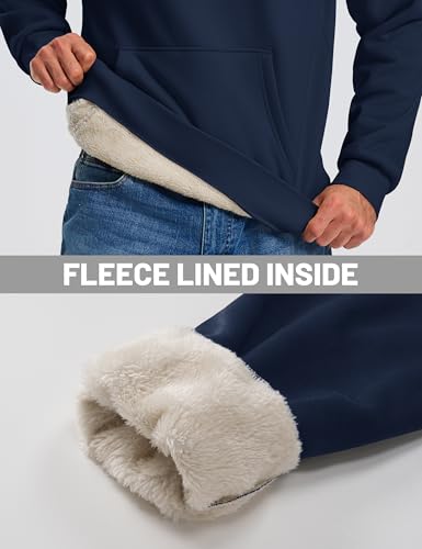 Cavva Men's Sherpa Hoodie Fleece Lined Pullover Warm Thermal Winter Workwear Mens Windproof Heavyweight Sweatshirt4