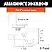 CURT 45820 Anti Sway Trailer Hitch Ball Mount, Fits 2-Inch Receiver, 7,500 lbs. GTW, 1-Inch Ball Hole, 5/8-Inch Sway Ball Hole, 2-Inch Drop, 3/4-Inch Rise