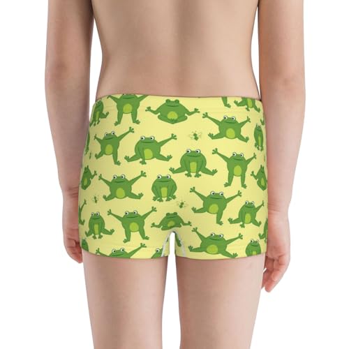 Boys' Cotton Boxer Brief Soft Underwear-Funny Frogs3