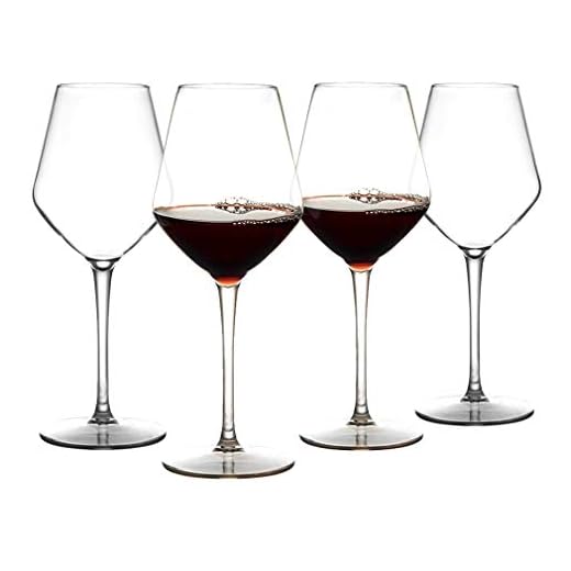 IDGIRLS Unbreakable Plastic Bordeaux Wine Glasses, BPA free and Reusable Goblet, 100% Tritan Plastic shatterproof Glass with Long Stemmed, 15 oz Dishwasher Safe Wine Cups, Set of 4